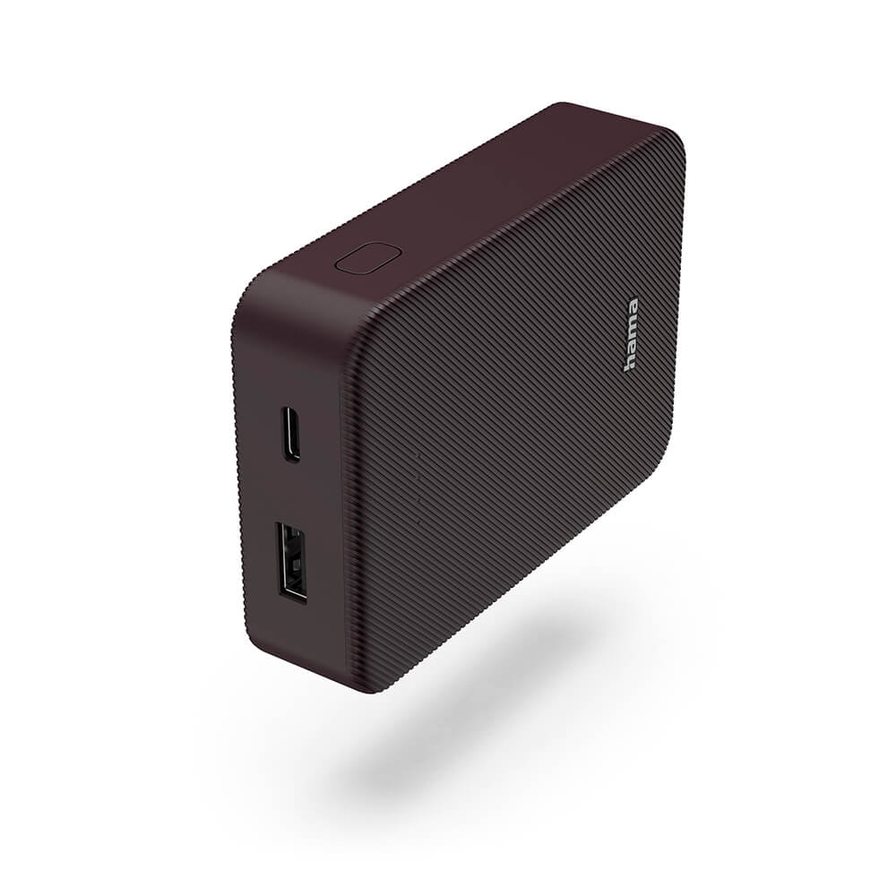 Hama – Powerbank Colour 10 10000mAh USB-C+USB-A – Plum v:4399621 Hama – Powerbank Colour 10 10000mAh USB-C+USB-A – Plum v:4399621