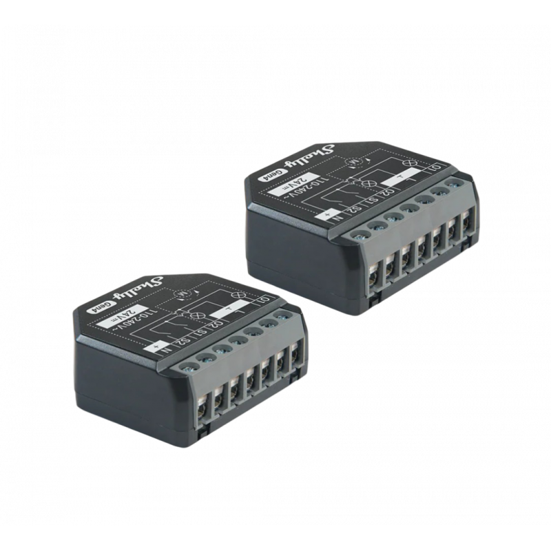 Shelly 2PM Gen4 – Smart Wi-Fi Relé Bryter med Strømmåling (2 Pakke) - Gratis frakt v:2992327