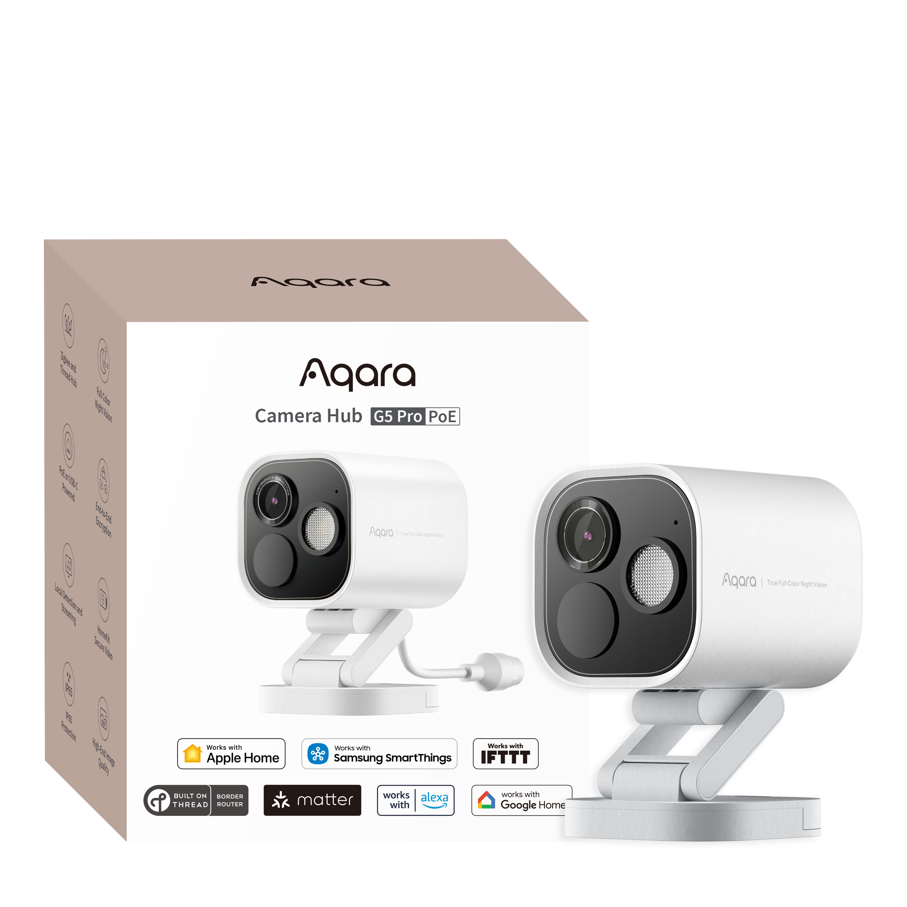 Aqara – Camera Hub G5 Pro (PoE, White) – Gratis frakt v:8785428