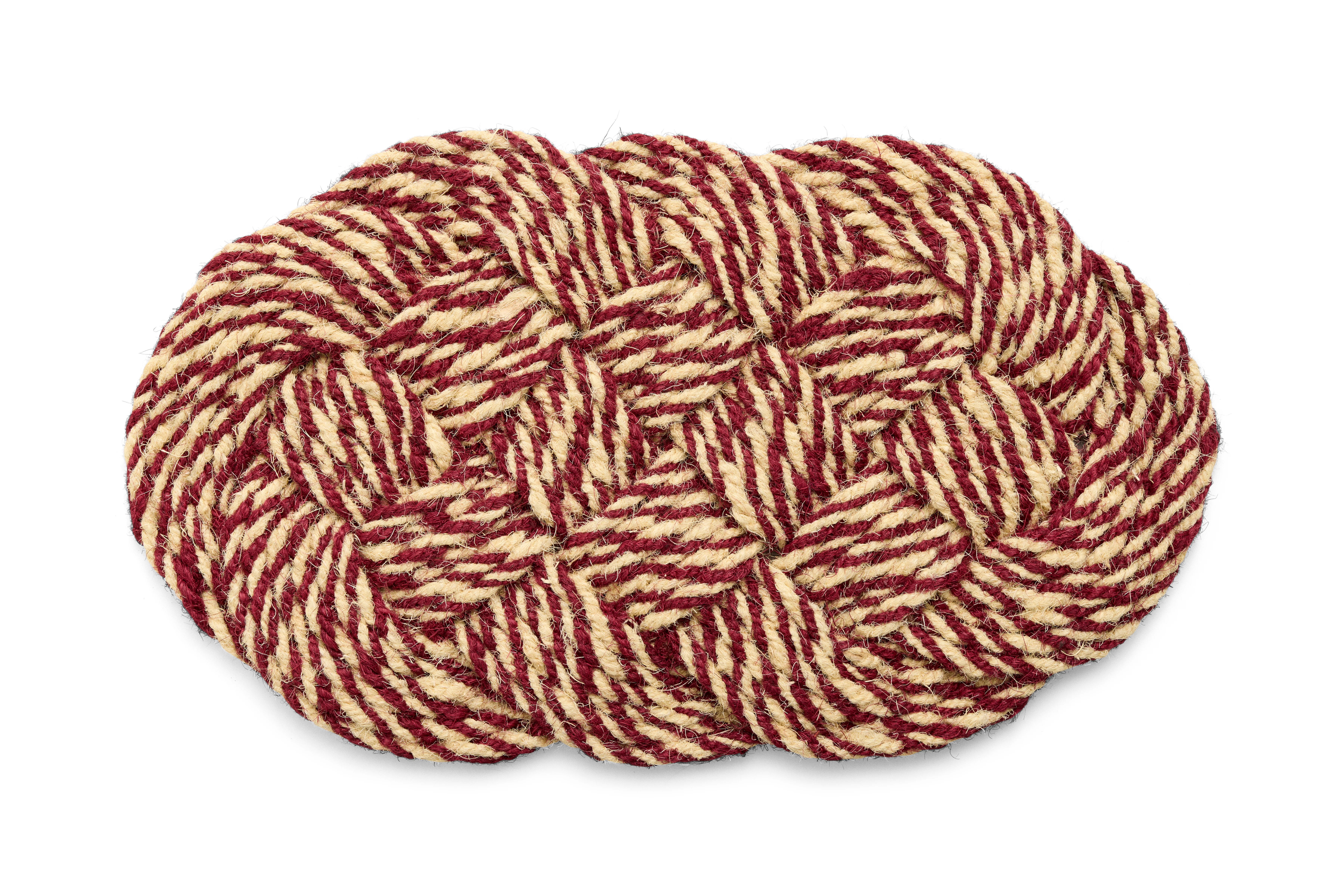 HAY - Coco Dørmatte Swirl 40x80 cm (Bordeaux & Offwhite) - Bordeaux & Off-White v:9981930
