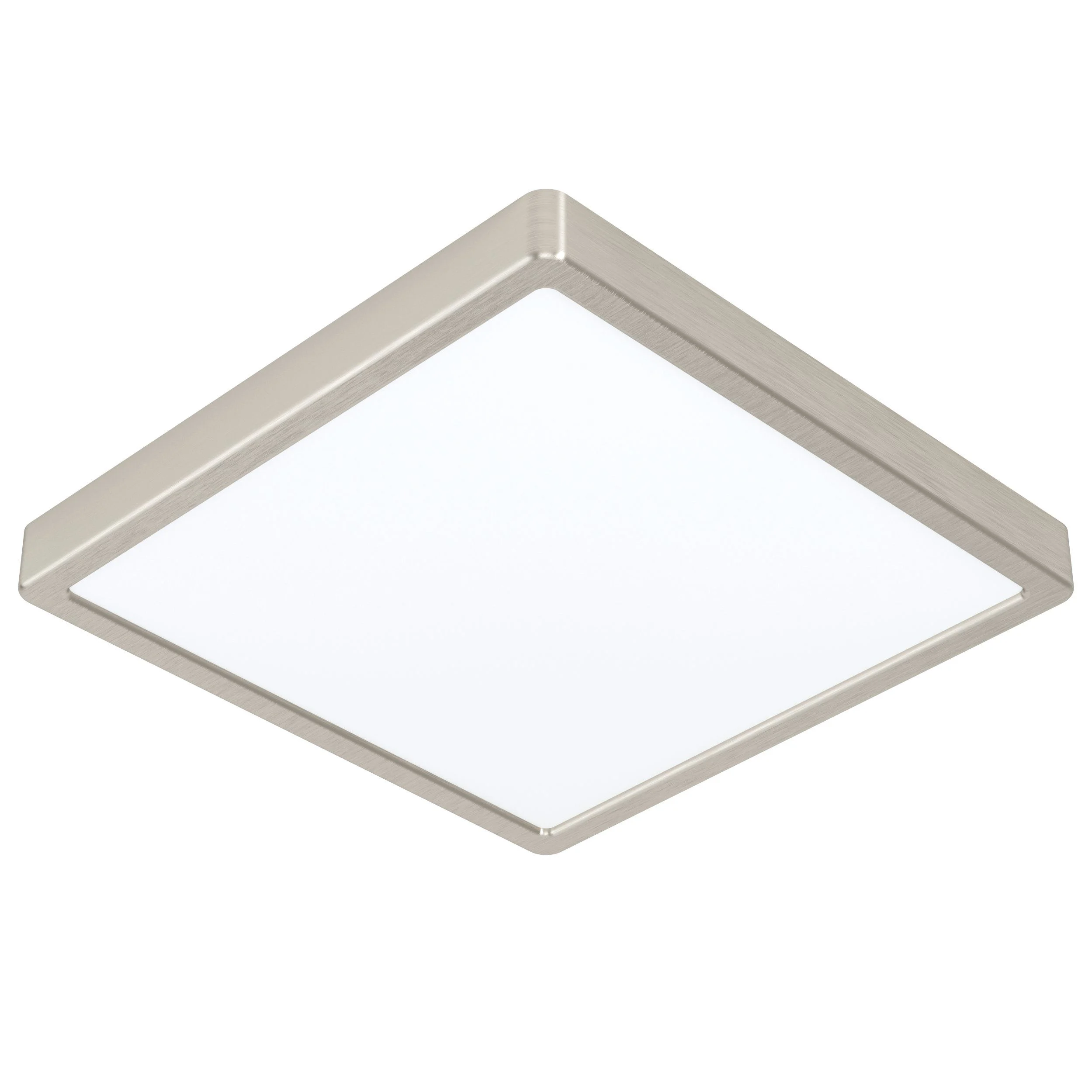 EGLO Fueva-Z Taklampe – Børstet Stål, 28.5x28.5 cm, Zigbee & Bluetooth - Gratis frakt v:3143213