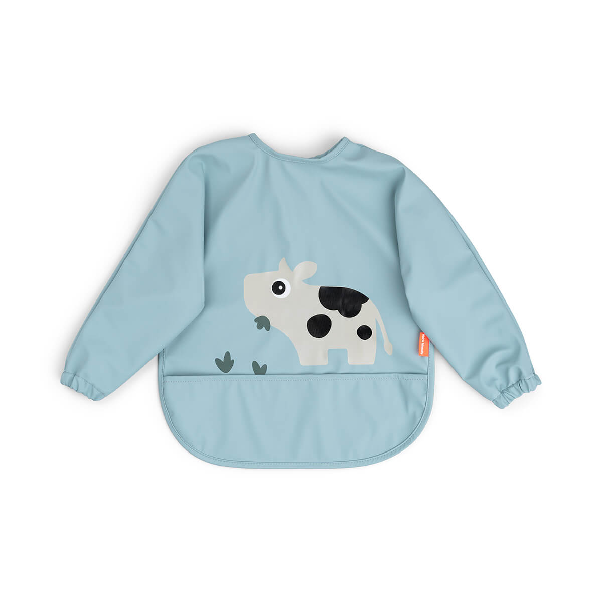 Done by Deer - Sleeved pocket bib - Tiny farm Blue v:1500457