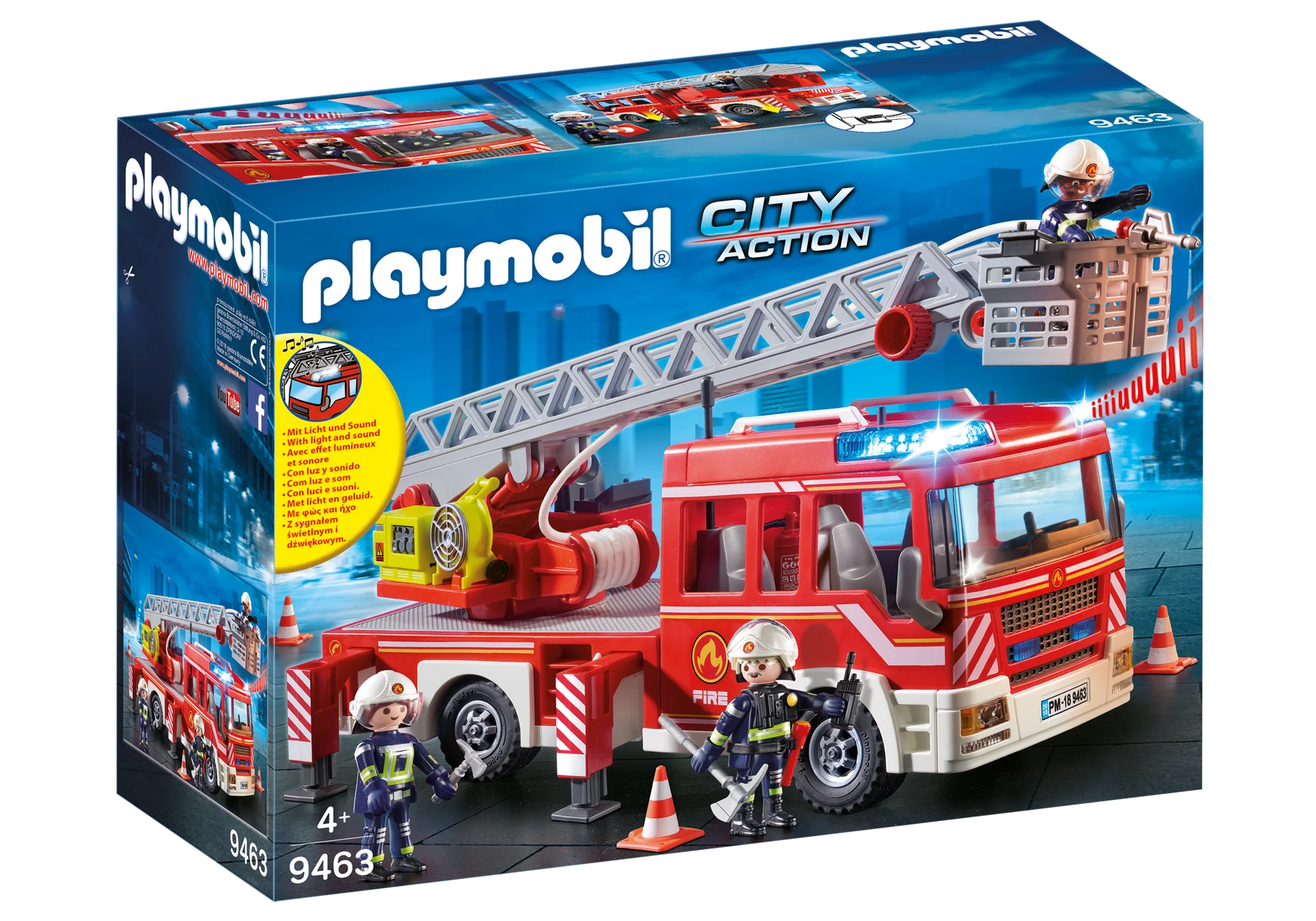 PLAYMOBIL - Fire Ladder Unit - Gratis frakt v:5591485