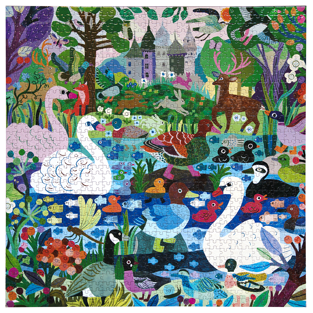 eeBoo - Puzzle 1000 pcs - Ducks in the Clearing - (EPZTDIC) v:9458941