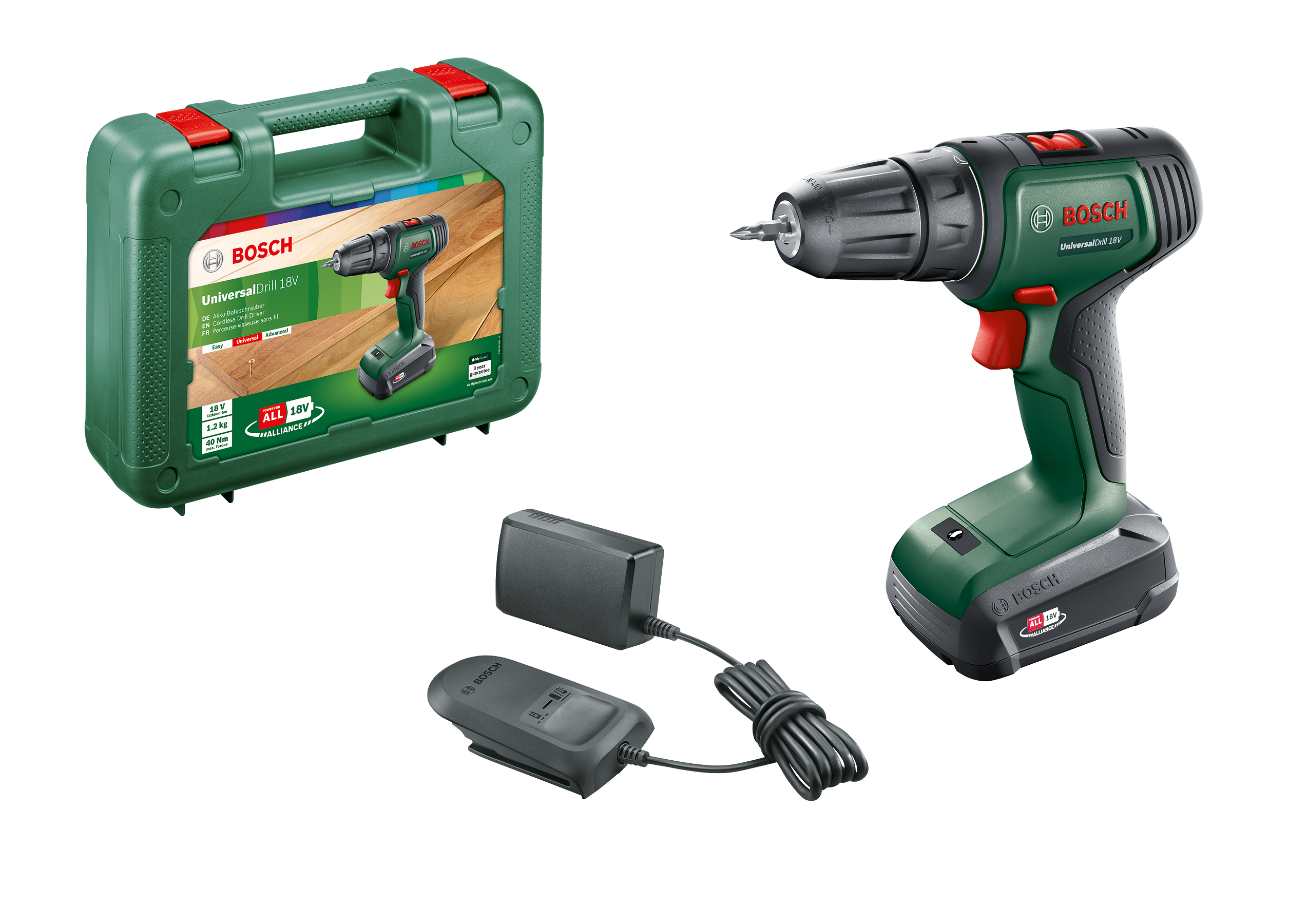 Bosch DIY - UniversalDrill 18V ( Battery And Charger Indcluded ) - Gratis frakt v:2999505