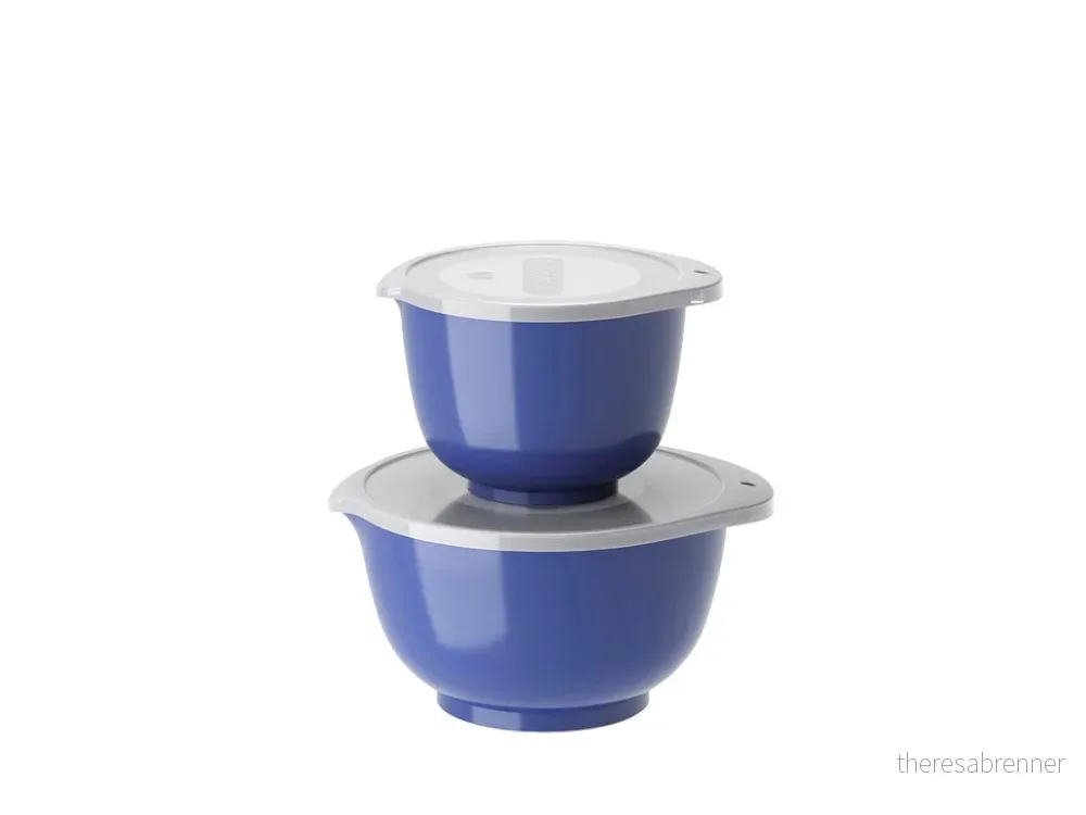 Rosti - Margrethe Mixing Bowl Set - 1.5 + 3 Litres - Electric Blue - Electric Blue v:4169046