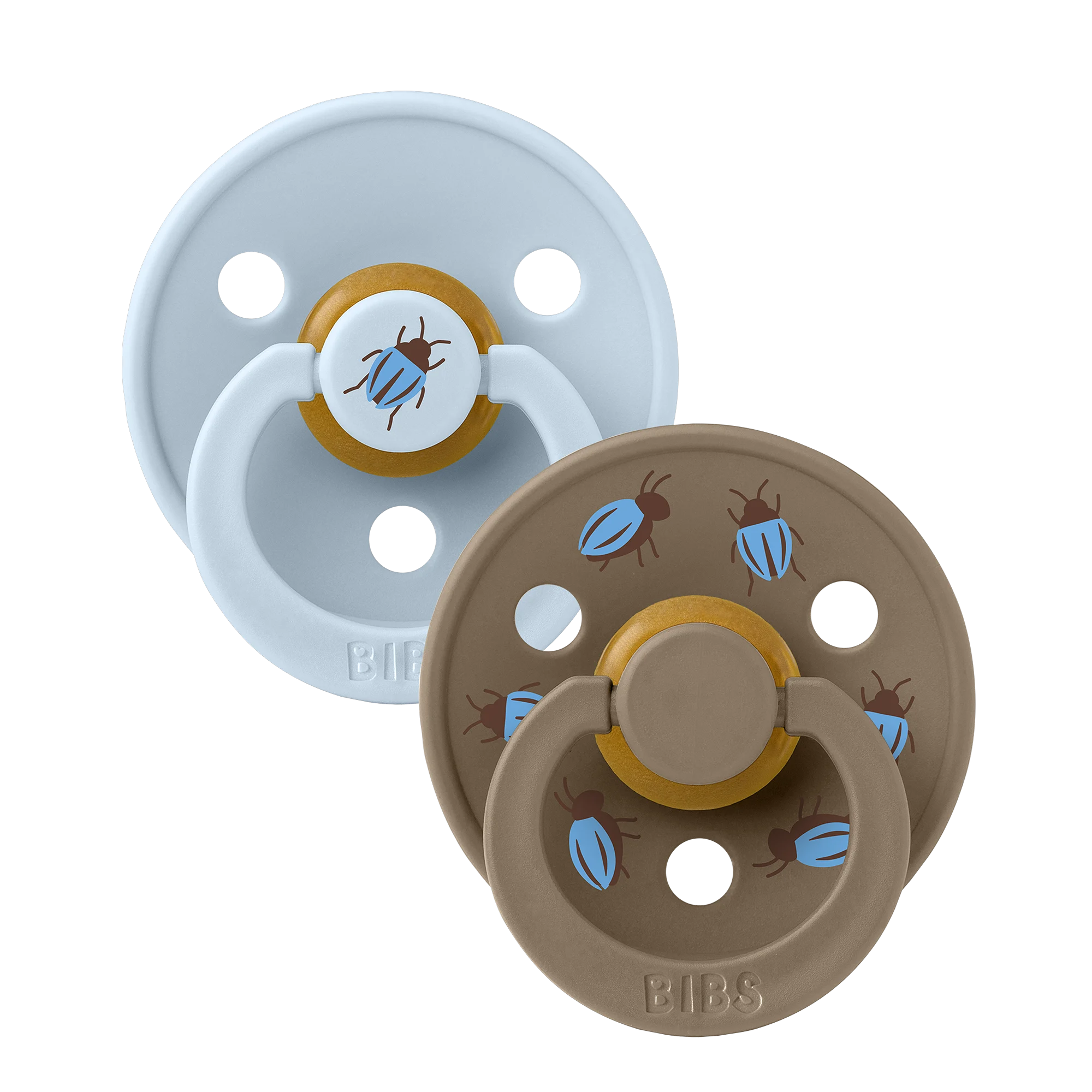BIBS – Studio Colour Pacifier Beetle Mix – Baby Blue/Dark Oak – Size 3 v:1151744 BIBS – Studio Colour Pacifier Beetle Mix – Baby Blue/Dark Oak – Size 3 v:1151744