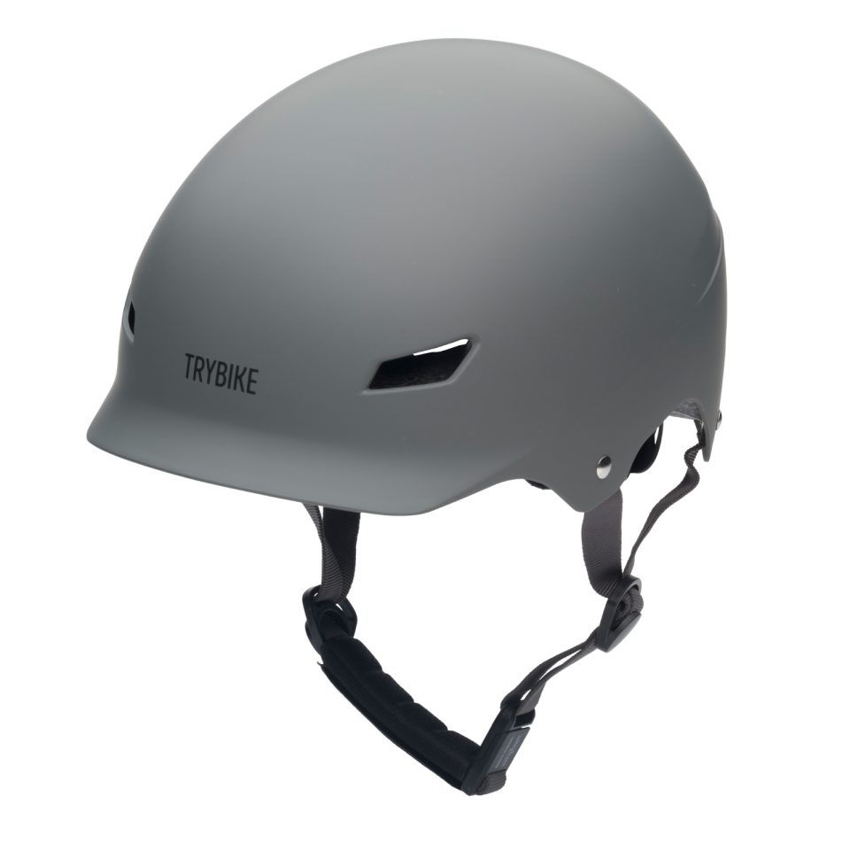 Trybike – Retro Helmet – Vintage Matte Grey – S/M v:3186048 Trybike – Retro Helmet – Vintage Matte Grey – S/M v:3186048