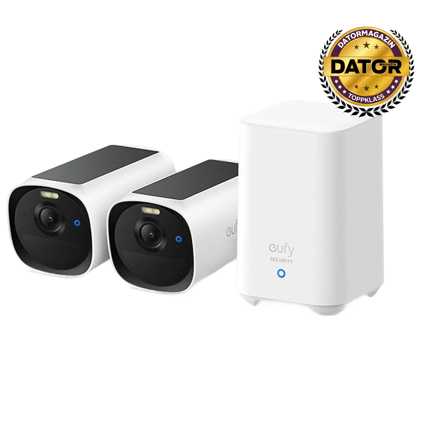 Eufy eufyCam E40 – 2K Kamerapakke (2 stk) med HomeBase 2 og Solpanel – Gratis frakt v:8190901