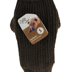 All For Paws – Knitted Dog Sweater Fishermans Brown M 30.5CM – (632.9134) – M – Brown v:2209670
