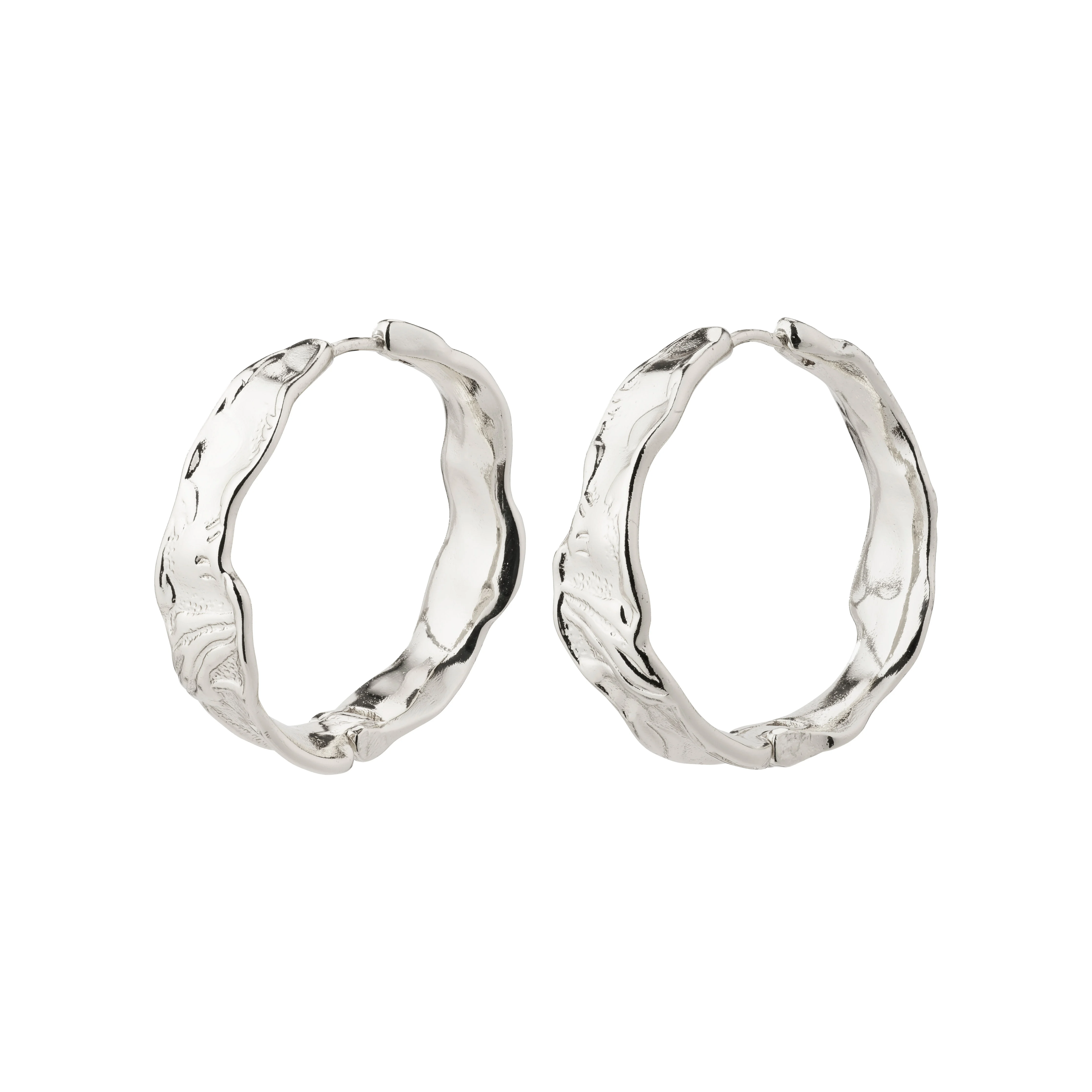 PILGRIM - JULITA Hoop Earrings - Silver-Plated - 30 mm v:3772244