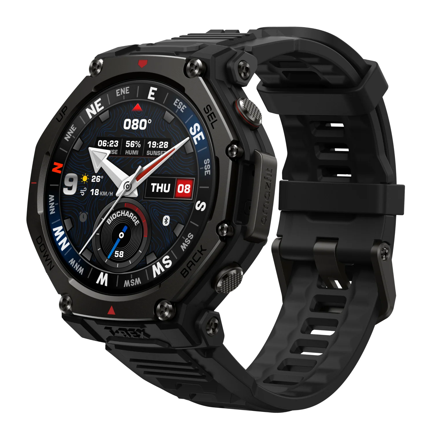 Amazfit T-Rex 3 Pro outdoor GPS-smartklokke – Black – 44mm – Gratis frakt v:8553679 Amazfit T-Rex 3 Pro outdoor GPS-smartklokke – Black – 44mm – Gratis frakt v:8553679