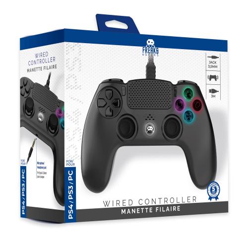 Freaks And Geeks – Wired Controller for PS4 with 3M Cable – Black v:3842873 Freaks And Geeks – Wired Controller for PS4 with 3M Cable – Black v:3842873