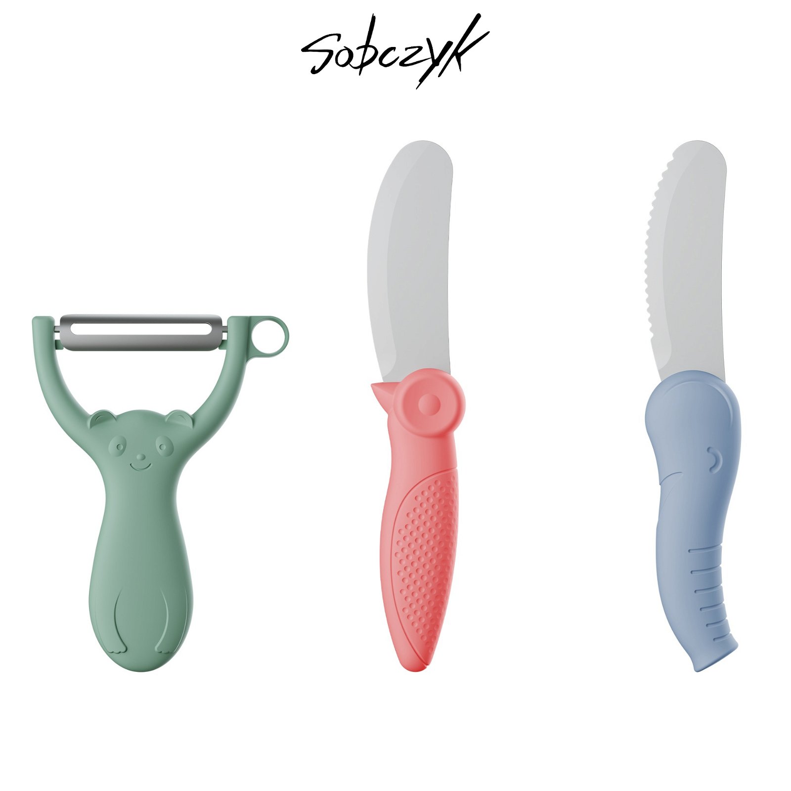 Sobczyk junior - Children's knife and peeler set - 3 pcs v:7495112