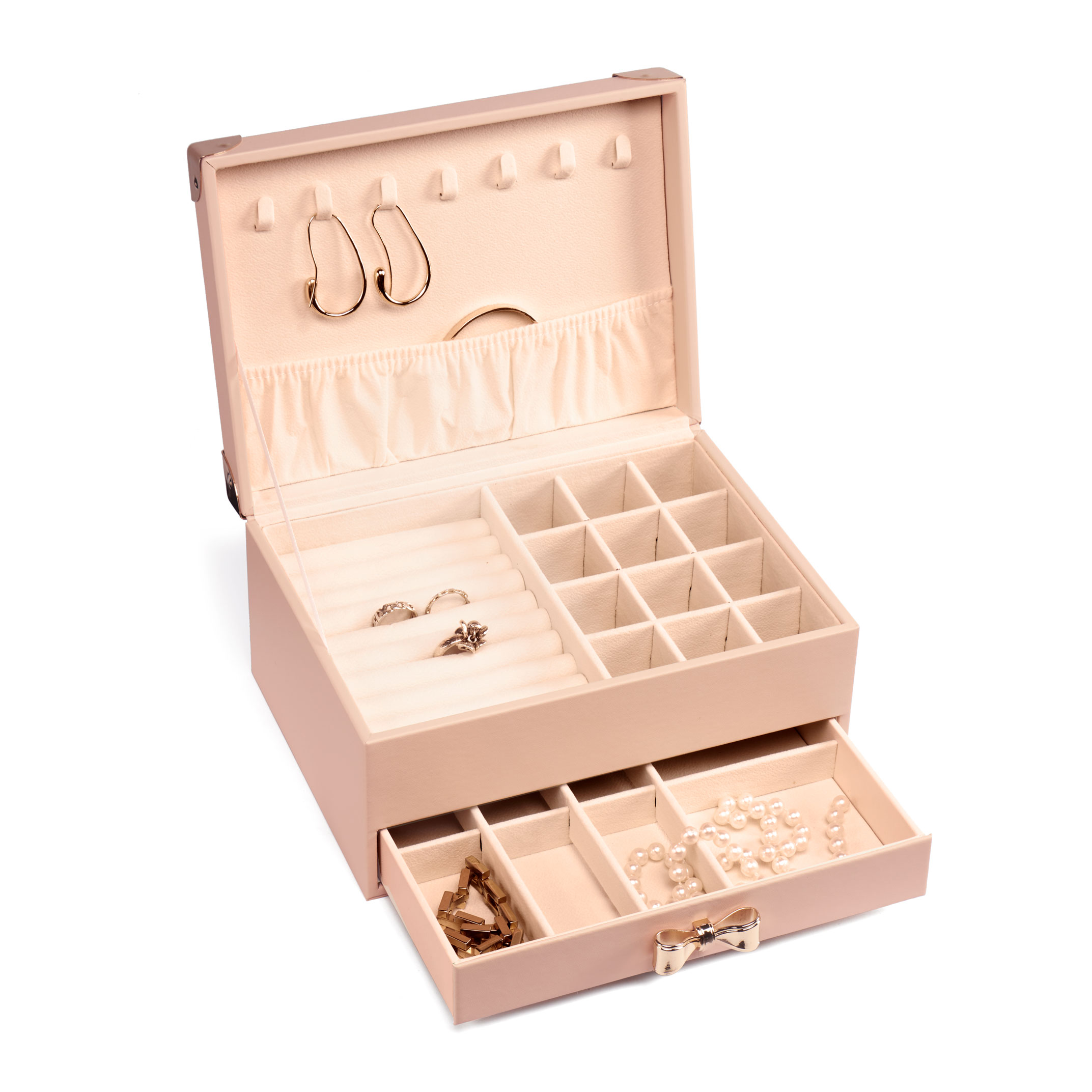 Gillian Jones – Stort smykkeskrin med sløyfe – Rosa – Large – Gratis frakt v:2514763 Gillian Jones – Stort smykkeskrin med sløyfe – Rosa – Large – Gratis frakt v:2514763