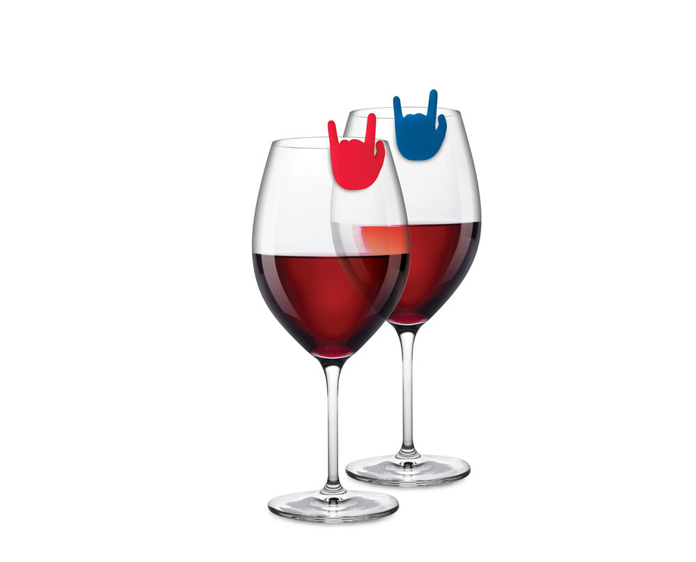 Winkee - Drinks Markers - Rock Hand Glass Marker - Set of 8 v:2146742