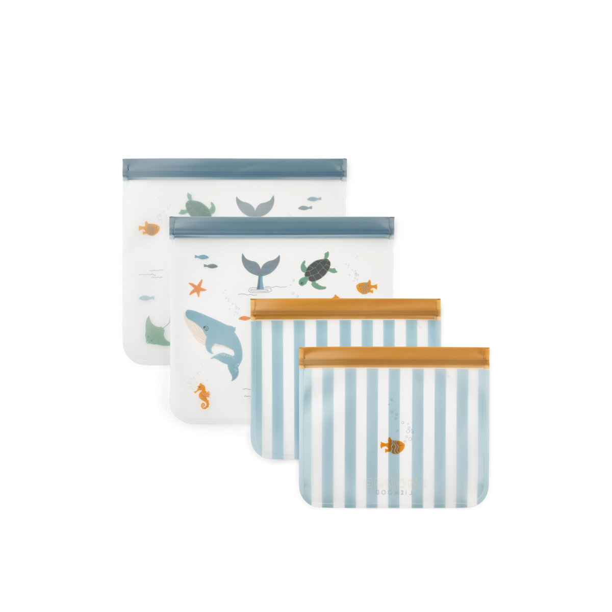 – Rebus Reusable Food Bags – Sea creature / Sandy – One size v:1408203 – Rebus Reusable Food Bags – Sea creature / Sandy – One size v:1408203
