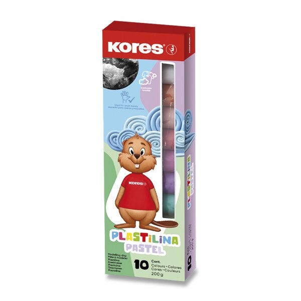 Kores – Pastel Modeling Clay – 10 Colors (734016) v:1586377
