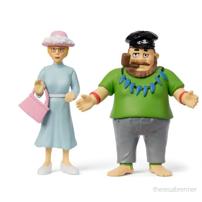 Pippi Longstocking - Efraim & Miss Prysselius Figures (18101) v:2856012