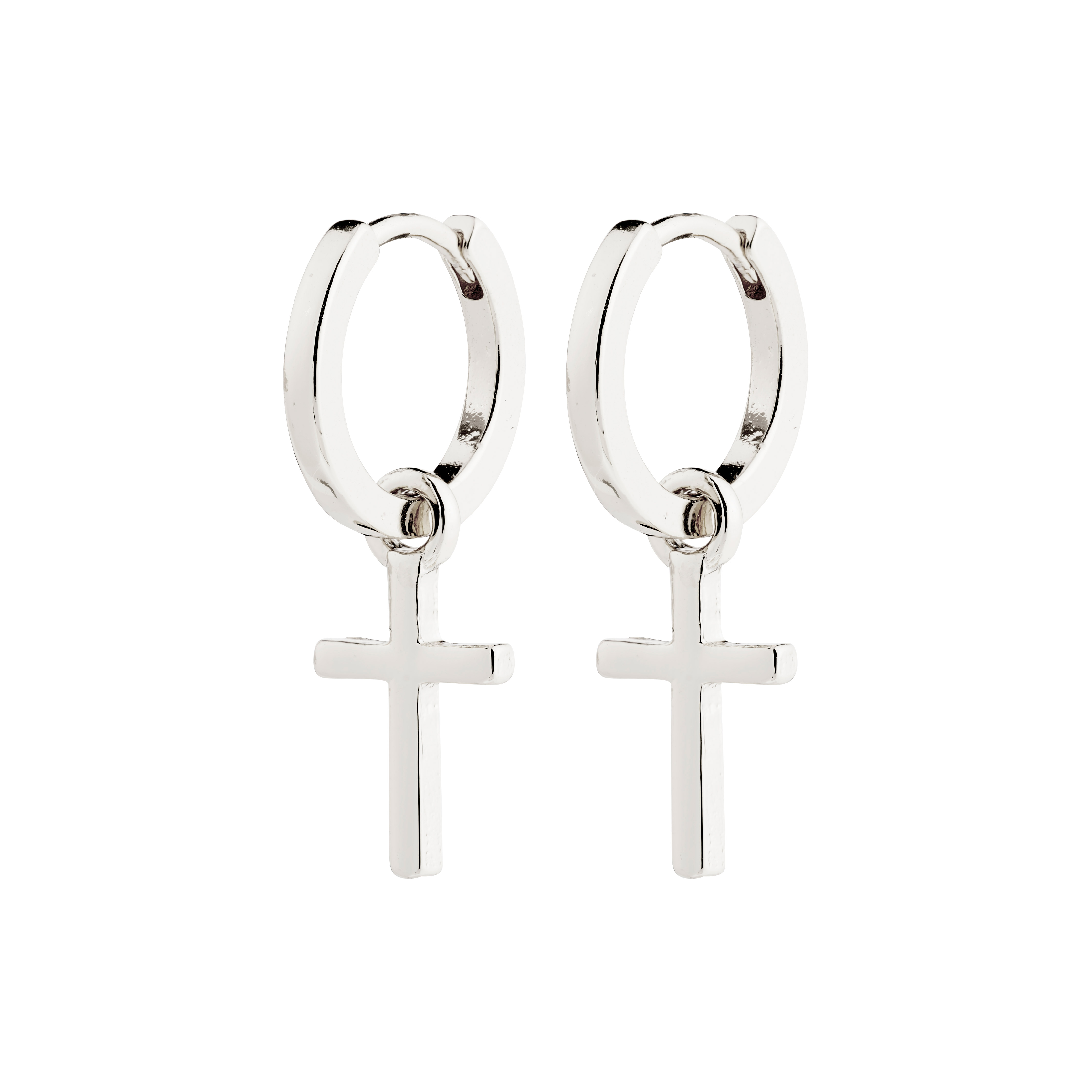 PILGRIM - FLYNN Earrings - Silver - 25 mm v:9264335