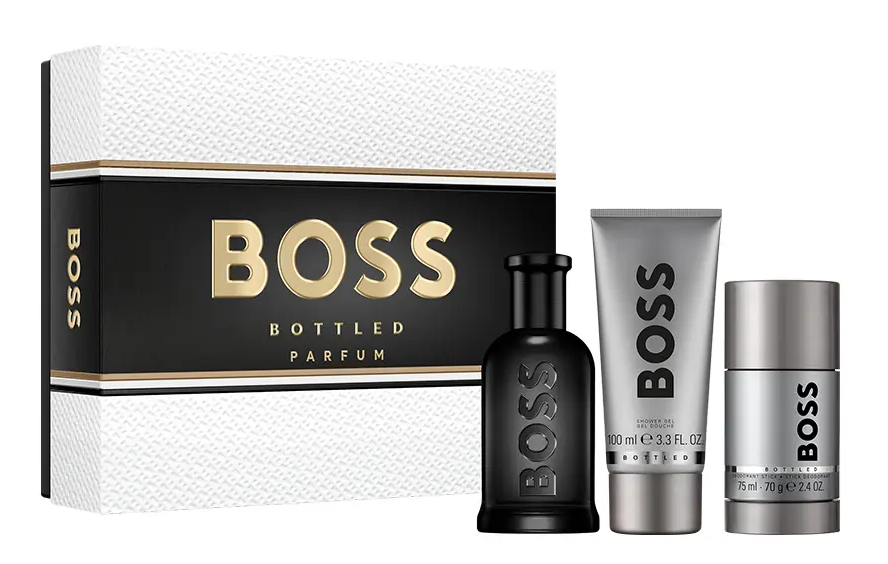 Hugo Boss - Bottled Parfum EDP 100 ml + Showergel 100 ml + Deostick 75 ml - Giftset - Gratis frakt v:9049643