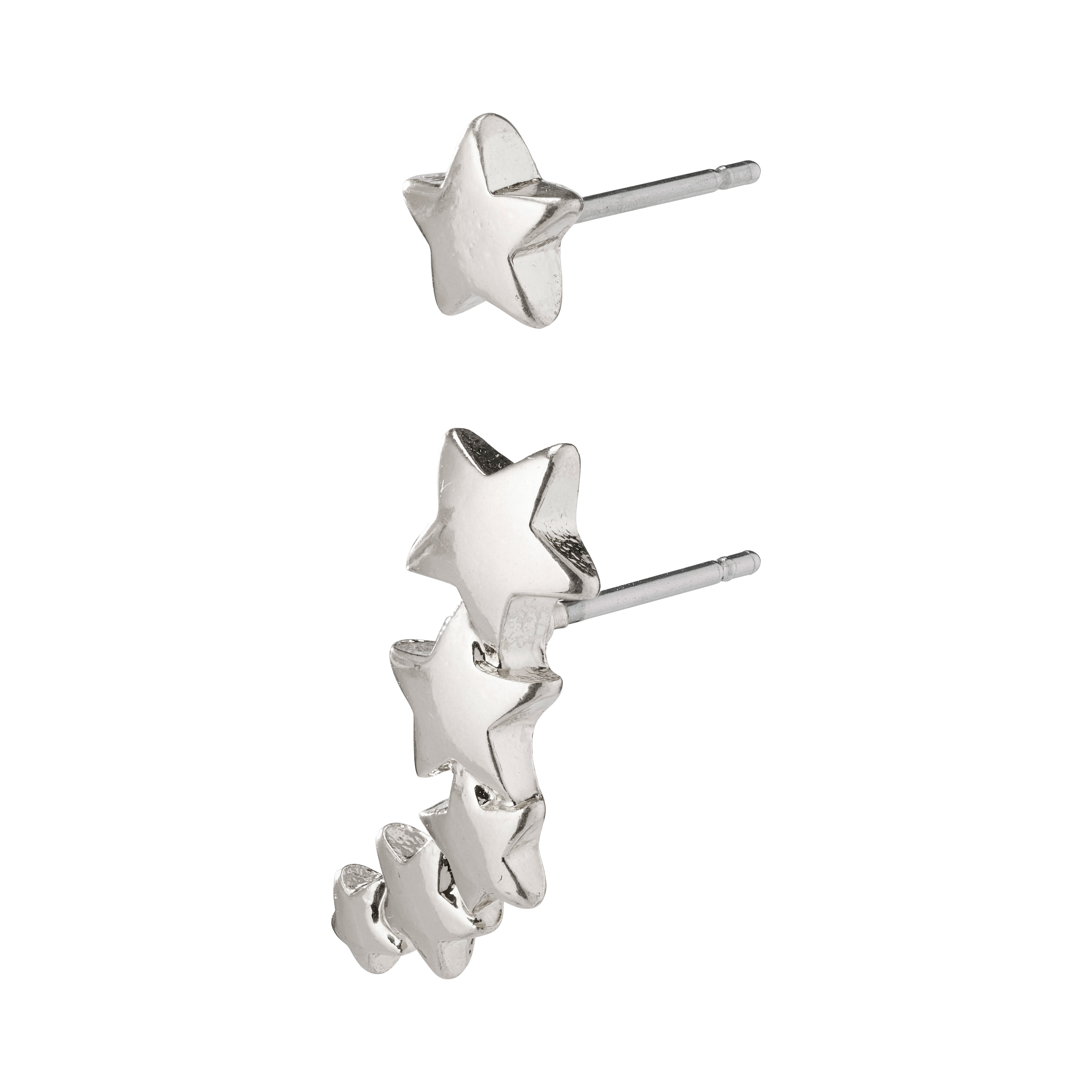 PILGRIM – AVA Star Earrings – Silver Plated – 20 mm v:6968187 PILGRIM – AVA Star Earrings – Silver Plated – 20 mm v:6968187