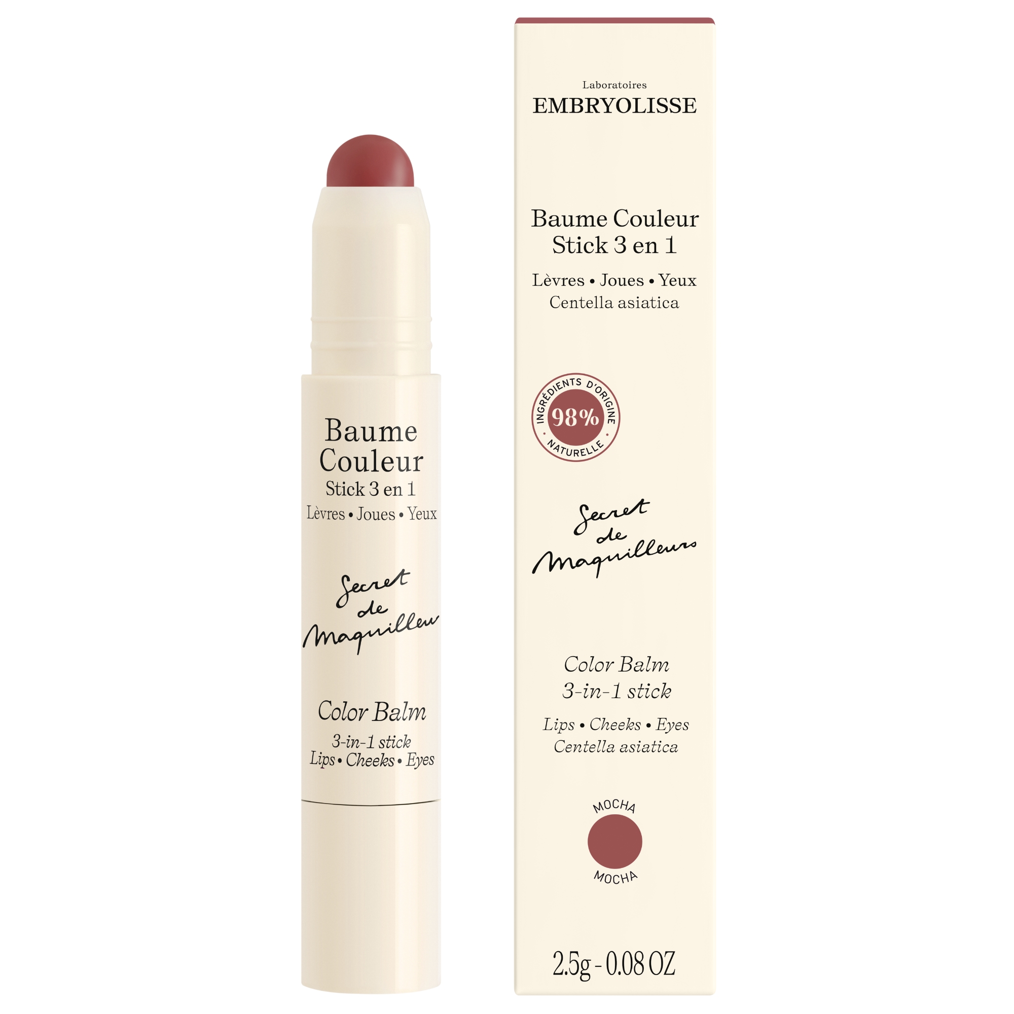 Embryolisse – Color Balm 3-In-1 Stick – Mocha – 2.5 g v:7585126