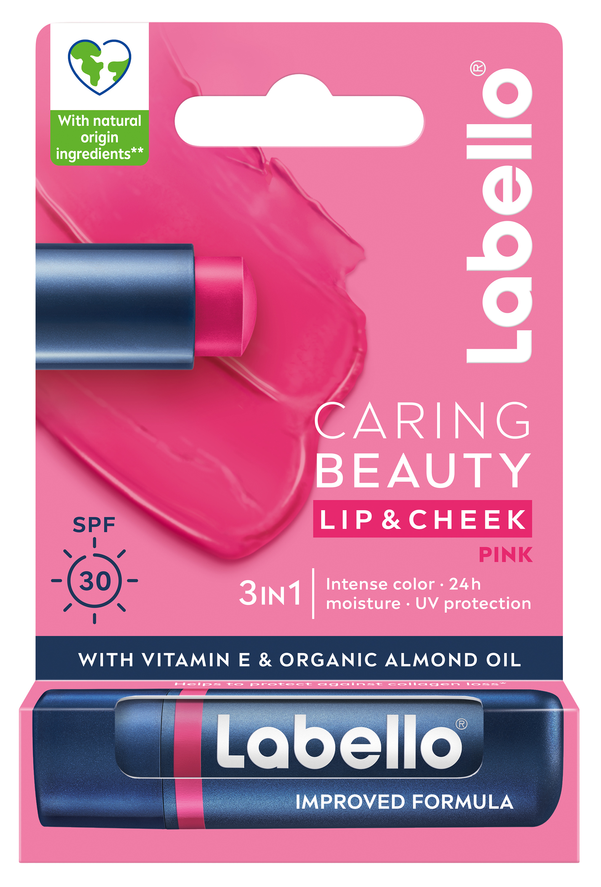 Labello - Caring Beauty - Pink - 4.8g v:3874539