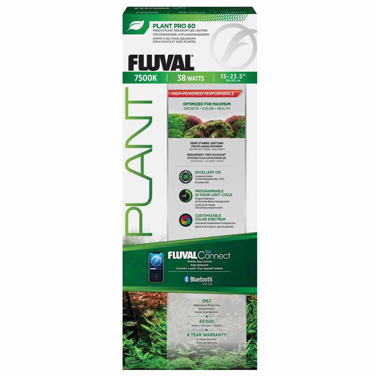 Fluval – Plant Pro LED 4.0 – 38W 38.4-60CM – Gratis frakt v:4420925