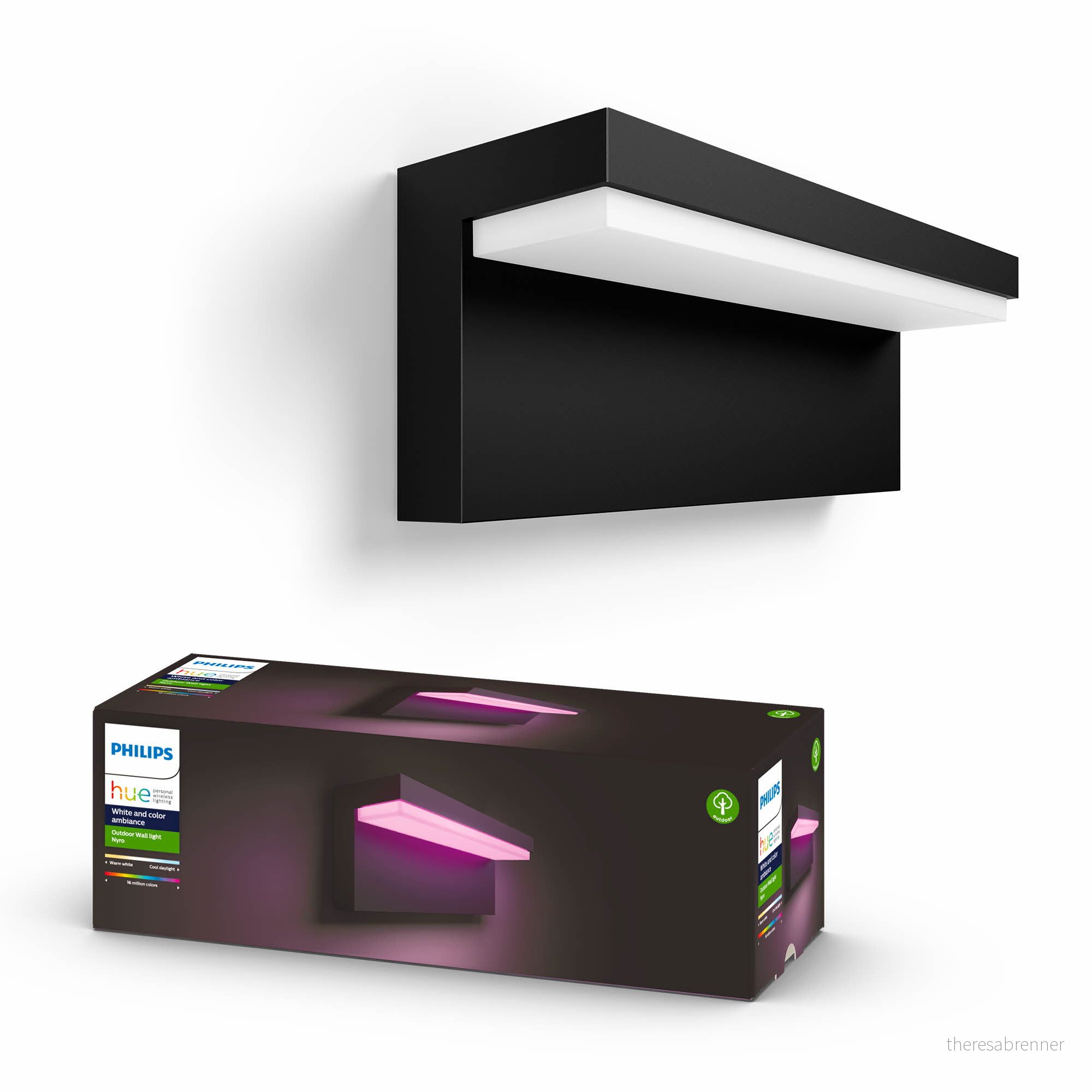 Philips Hue Nyro Utendørs Vegglampe – Hvitt & Farget Lys – Gratis frakt v:3709800 Philips Hue Nyro Utendørs Vegglampe – Hvitt & Farget Lys – Gratis frakt v:3709800