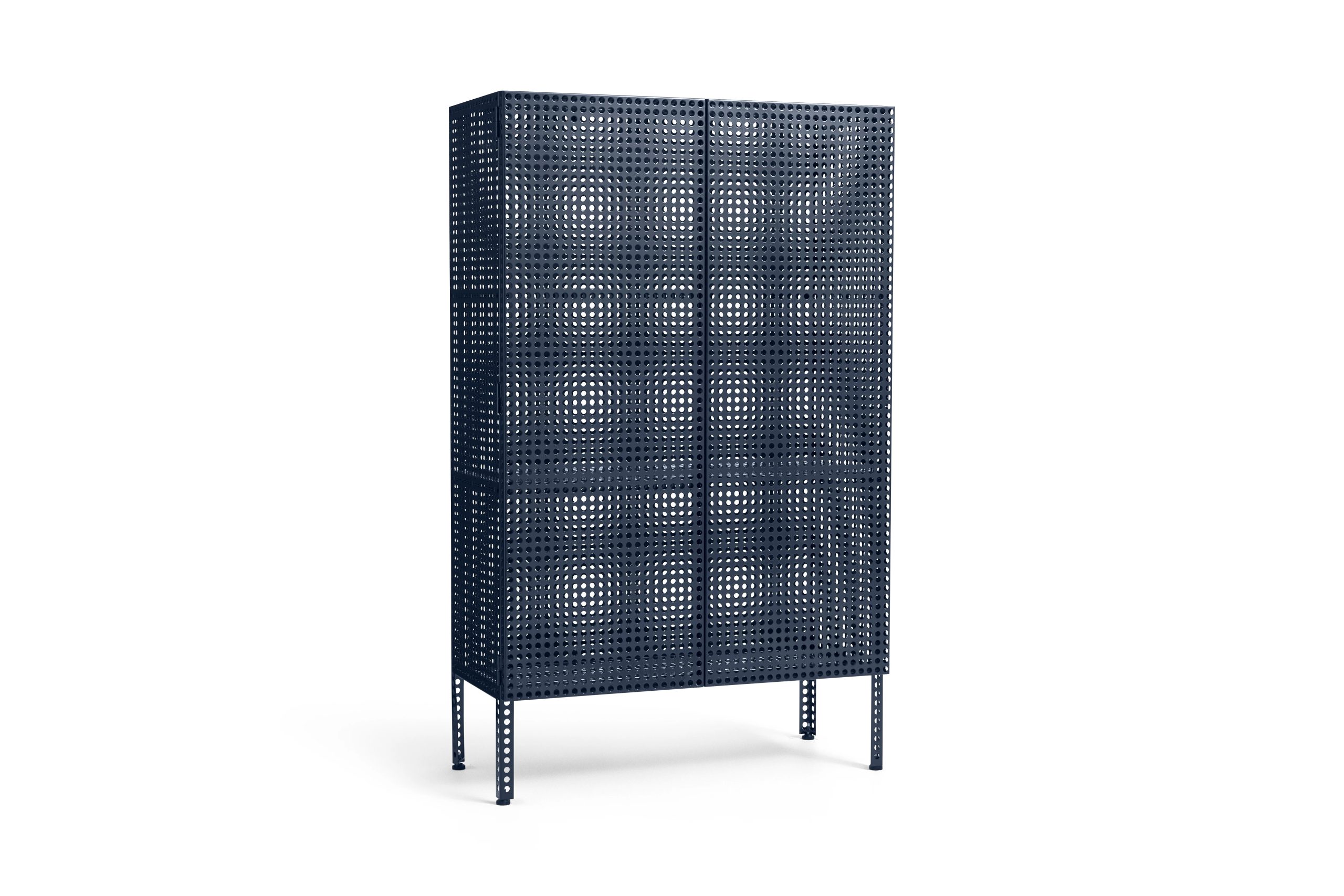 HAY - Perforated Gulvskap Stor - H 146,5cm - Stålblå - Blue - Gratis frakt v:4662711