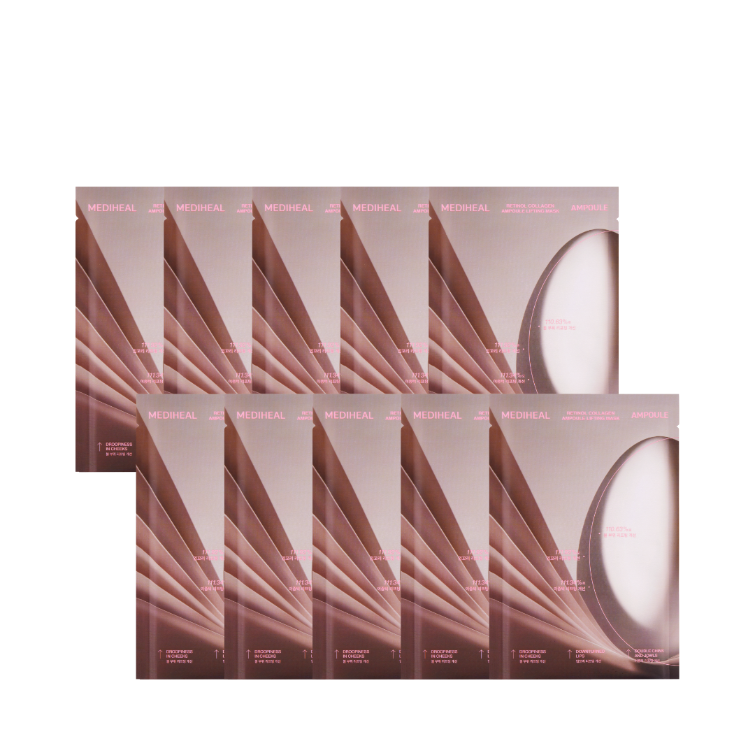 Mediheal - Retinol Collagen Ampoule Lifting Mask - 10 pcs. - Gratis frakt v:4524811