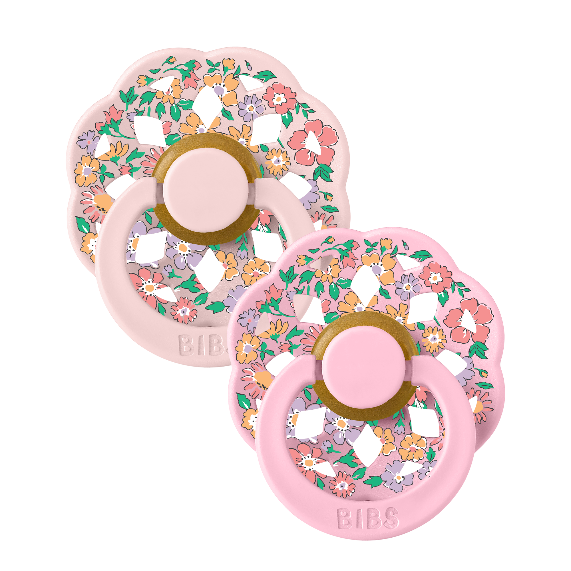 BIBS – BIBS x Liberty Pacifier Boheme 2 PACK Oscar Meadow Latex – Blossom / Baby Pink – Size 2 v:2956777 BIBS – BIBS x Liberty Pacifier Boheme 2 PACK Oscar Meadow Latex – Blossom / Baby Pink – Size 2 v:2956777