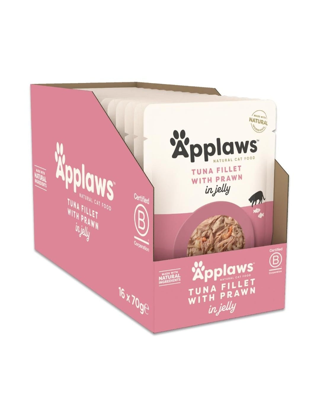 Applaws - 16 x Tuna & Shrimps in Jelly - 70gr v:9953607