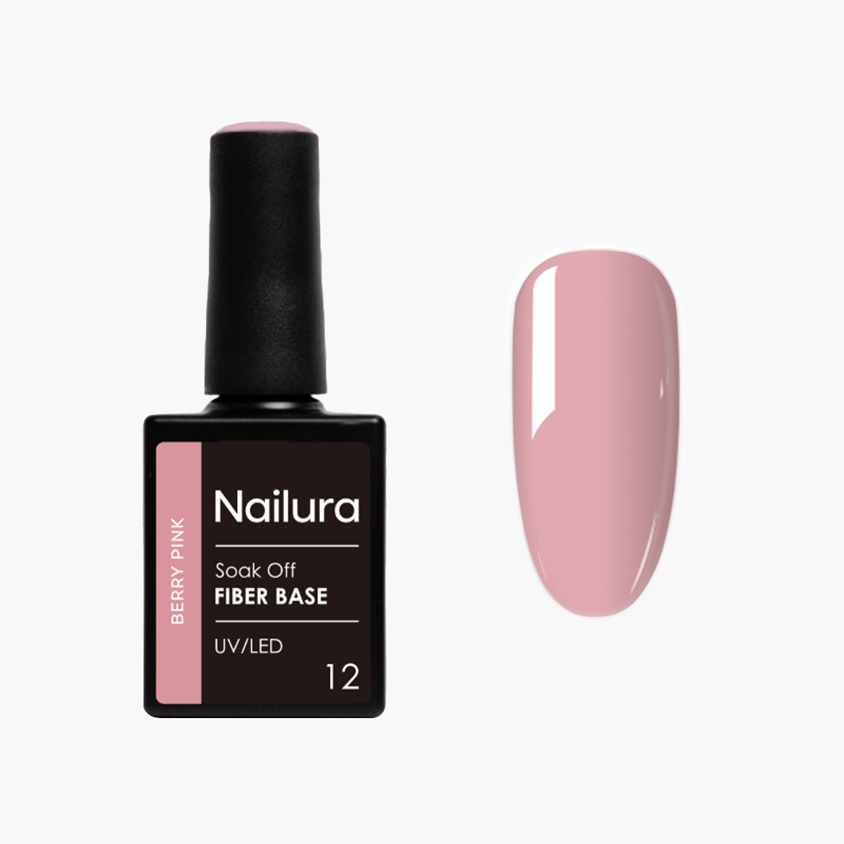 Nailura - Fiber Base - Berry Pink - 10 ml - Berry Pink v:5448995