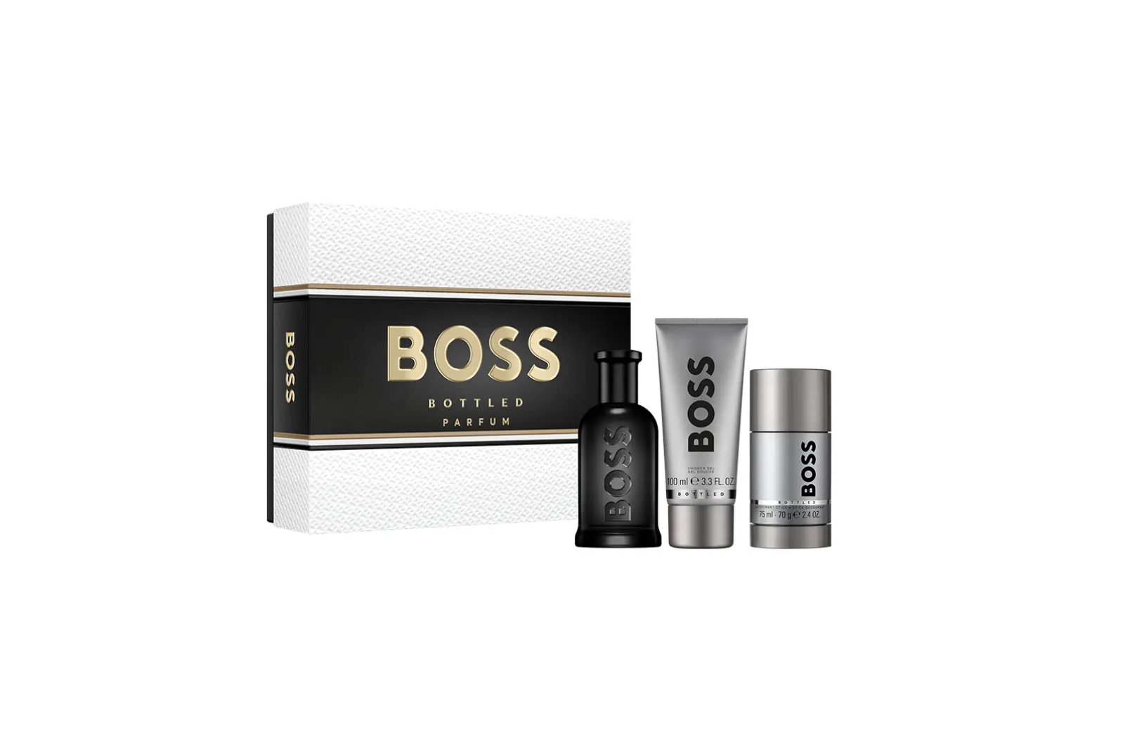 Hugo Boss - Bottled Parfum EDP 100 ml + Showergel 100 ml + Deostick 75 ml - Giftset - Gratis frakt v:4831745