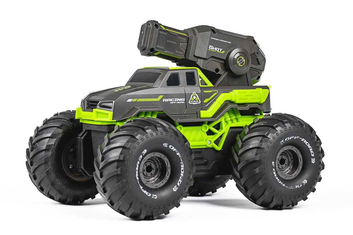 TEC-TOY - Water Shooting R/C car 2,4GHz, 7,4V 500mAh - Green (534646) - Green v:7064697