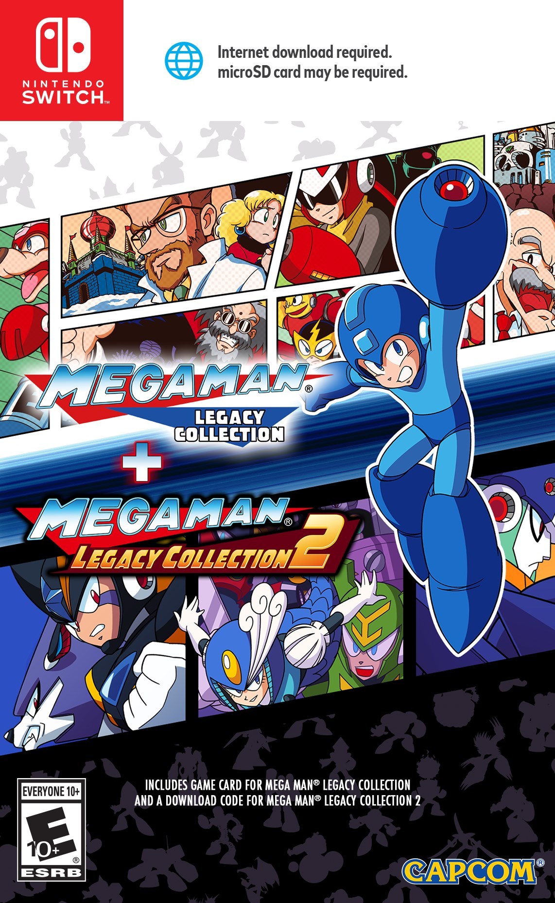 Mega Man Legacy Collection 1 + 2 (Import) - Nintendo Switch - Import - Standard v:3929124