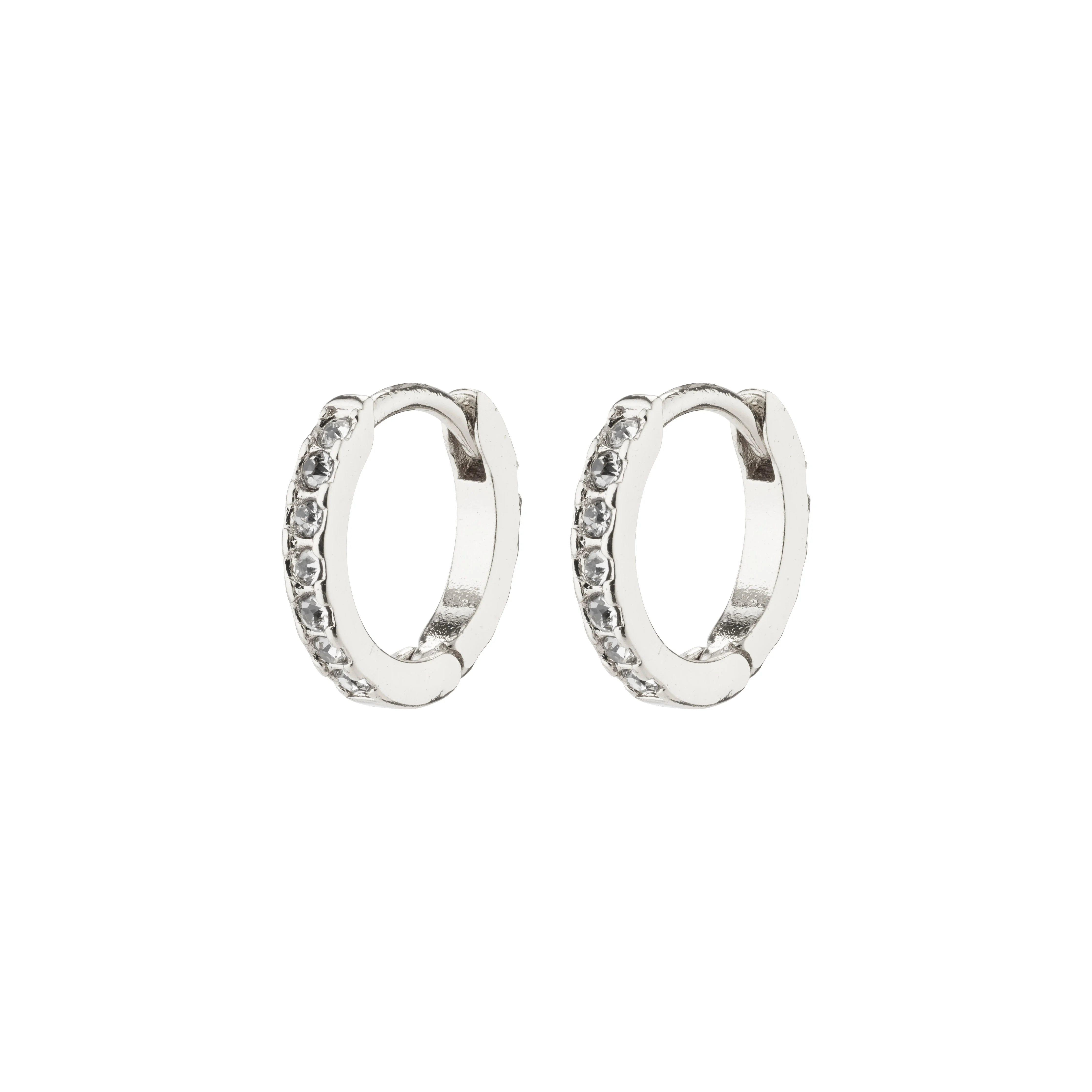 PILGRIM – EBNA Mini Crystal Huggie Hoops – Silver-Plated – 10 mm v:2186312 PILGRIM – EBNA Mini Crystal Huggie Hoops – Silver-Plated – 10 mm v:2186312