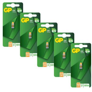 GP – LED Lamp Capsule, G4, 1.1W (12W), 100lm I Bundle (5 Pcs) – Gratis frakt v:3517641 GP – LED Lamp Capsule, G4, 1.1W (12W), 100lm I Bundle (5 Pcs) – Gratis frakt v:3517641