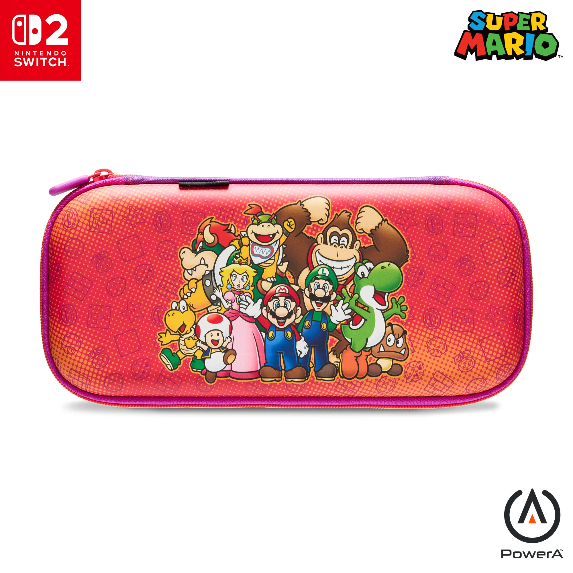 PowerA - Slim Case for Nintendo Switch 2 - Mario and Friends, Officially Licensed, Protective Case, Holds 10 Game Cards v:4845685