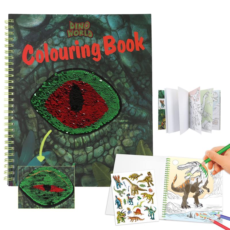 Dino World – Colouring Book With Reservible Seqins ( 0412757 ) v:8313539