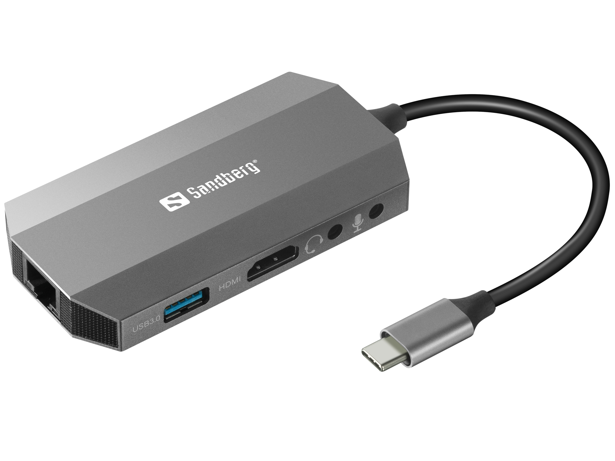 Sandberg - USB-C 6in1 Travel Dock - Gratis frakt v:2920005