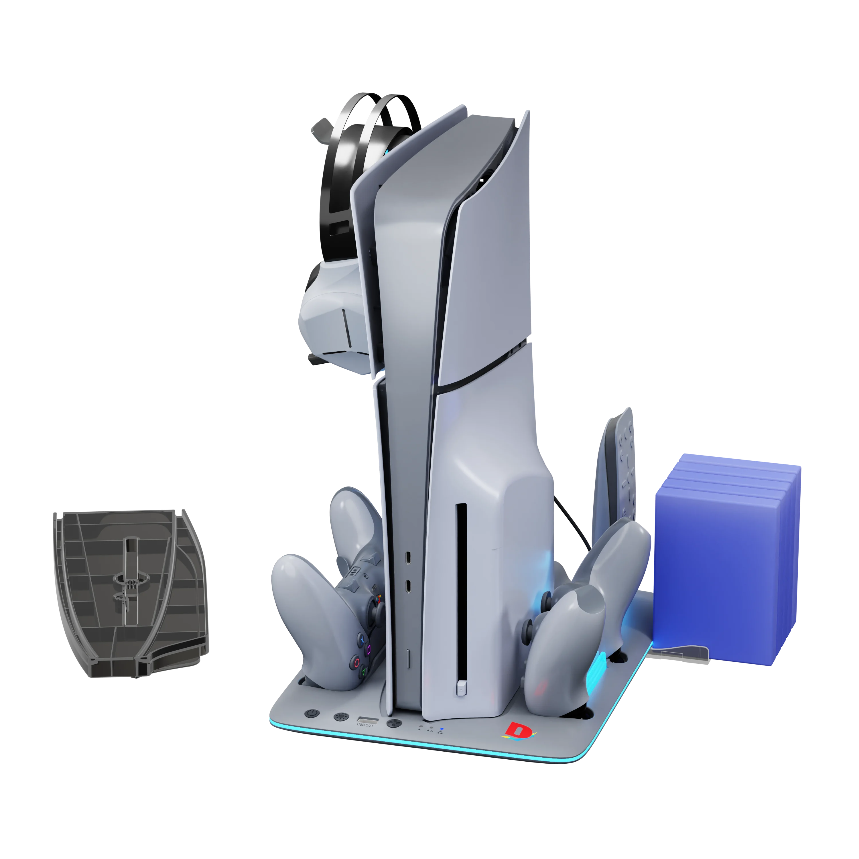 iMP Tech - DLX+LED Multi Function Charge and Cool Stand - 30th Anniversary Limited Edition - Grey - Gratis frakt v:4808042