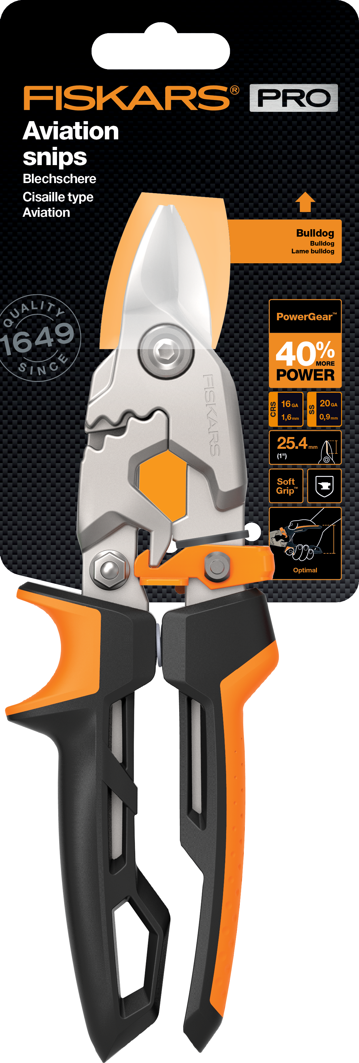 Fiskars - PowerGear Aviation Snip - Bulldog v:6936088