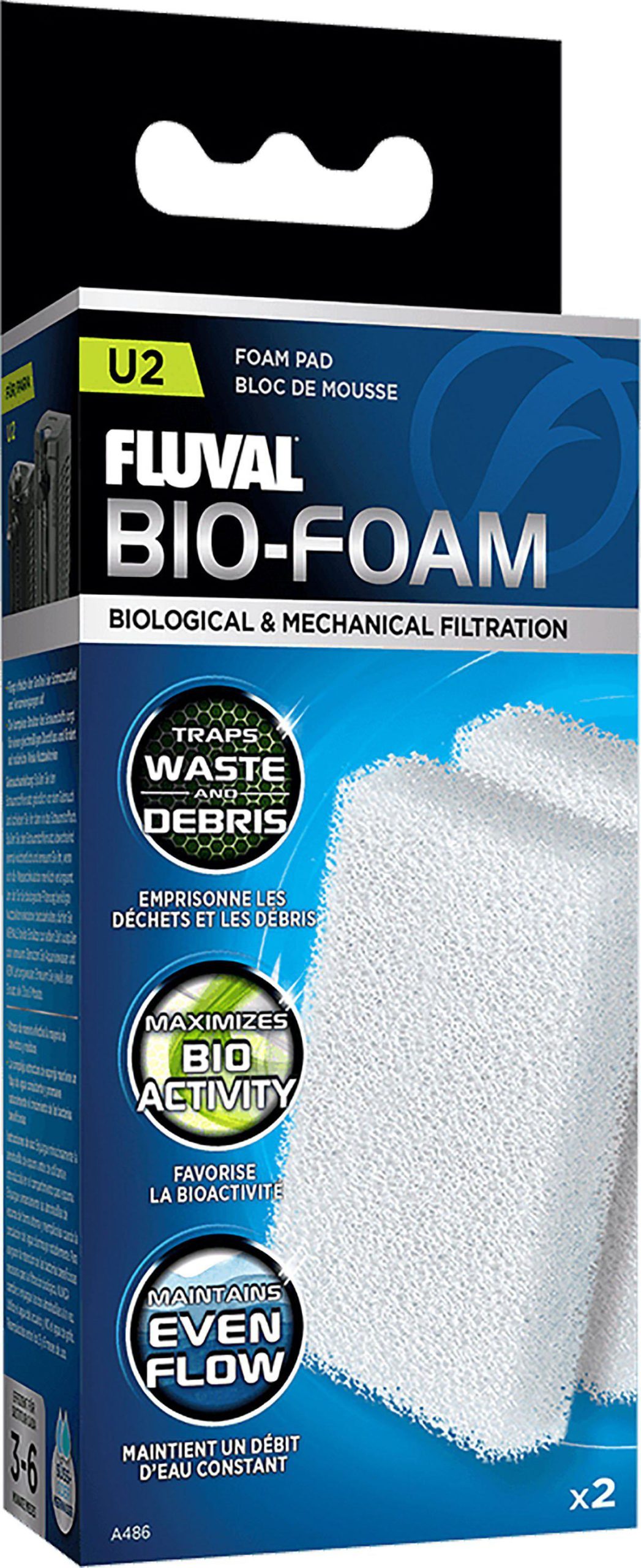FLUVAL - Foam Pad 2 pack U2 - (126.2486) - U2 v:5962889