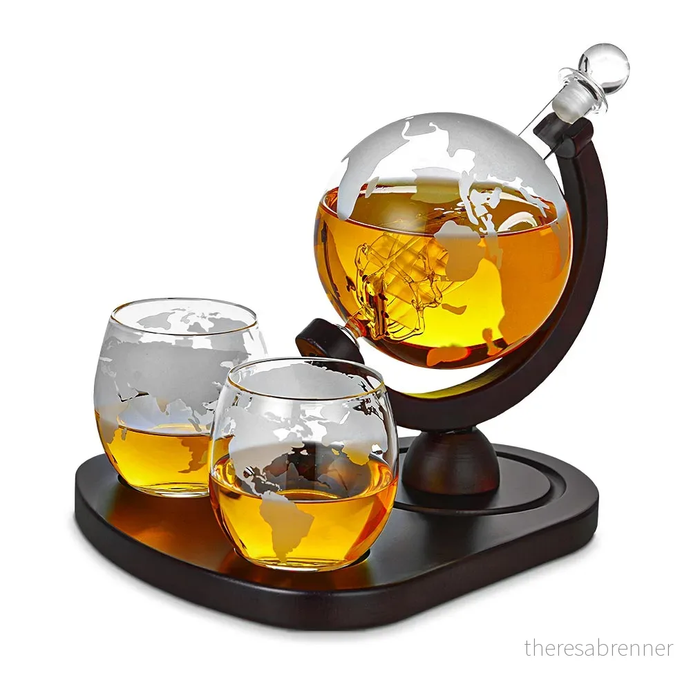 Mikamax - Deluxe Globe Decanter Set - Gratis frakt v:4003381