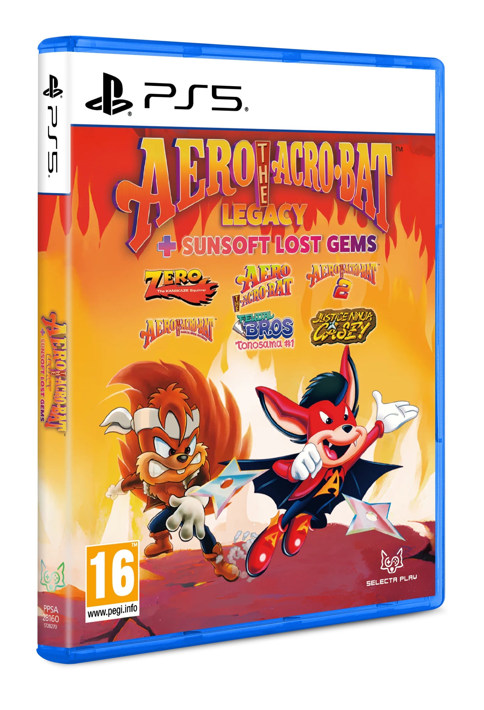 Aero The Acro-Bat Legacy + Sunsoft Lost Gems - PlayStation 5 - Engelsk - Standard v:3527555