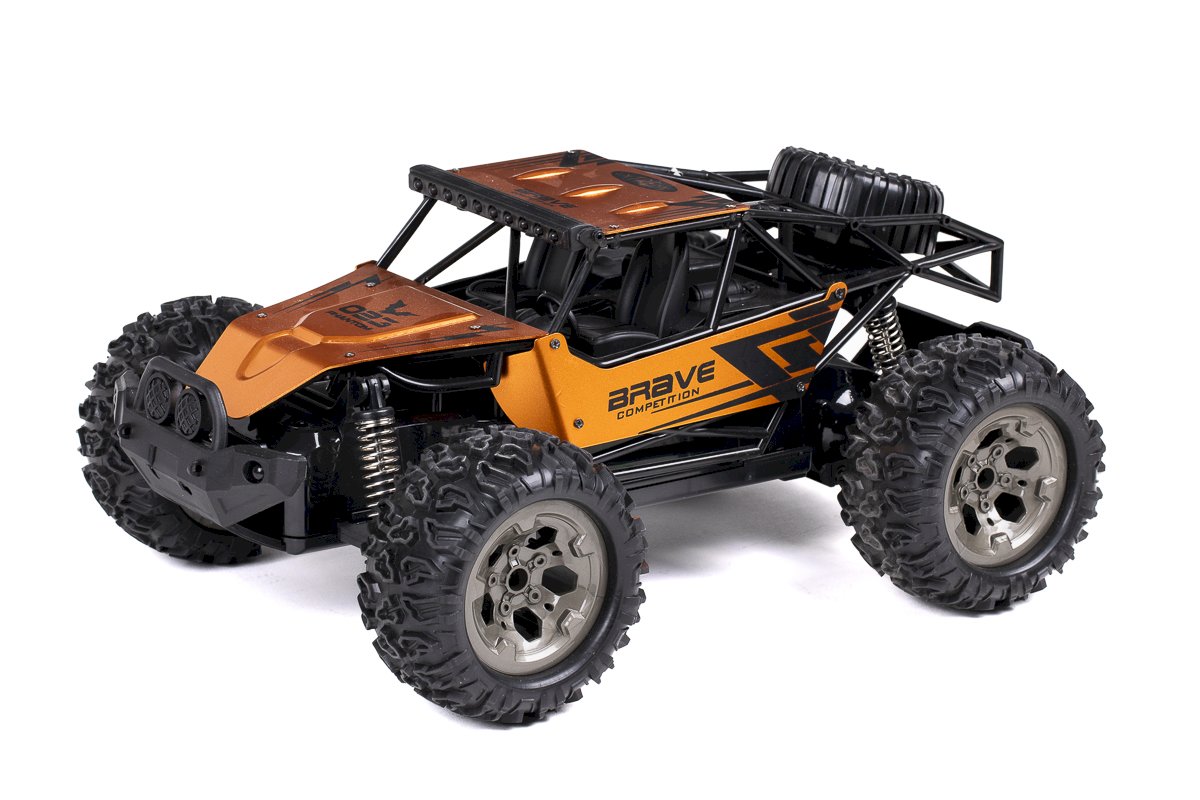 TEC-TOY - Brave R/C 1:12 2,4GHz 7,4V 500mAh Li-Ion - orange (471261) - Gratis frakt v:9667569