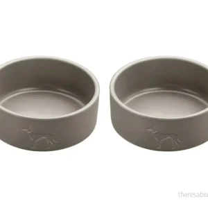 Hunter – 2 x Dog bowl ceramic Osby 350 ml, taupe v:5934549